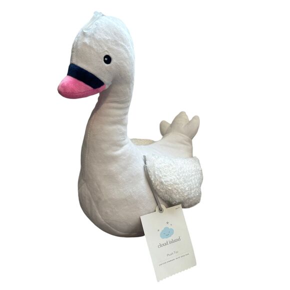 cloud island Other - Cloud Island Plush Toy Swan Duck White Stuffed Nursery Decoration Baby Kids NWT